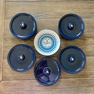 3 Don Julio 1942 Tequila Salt Rimmer $12 each Ceramic Blue Aztec Salsa Cinco